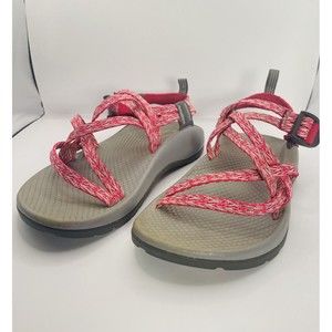Chaco Youth Size 3 EcoTread Pink Strappy Adjustable Hiking Water Sandals Shoes